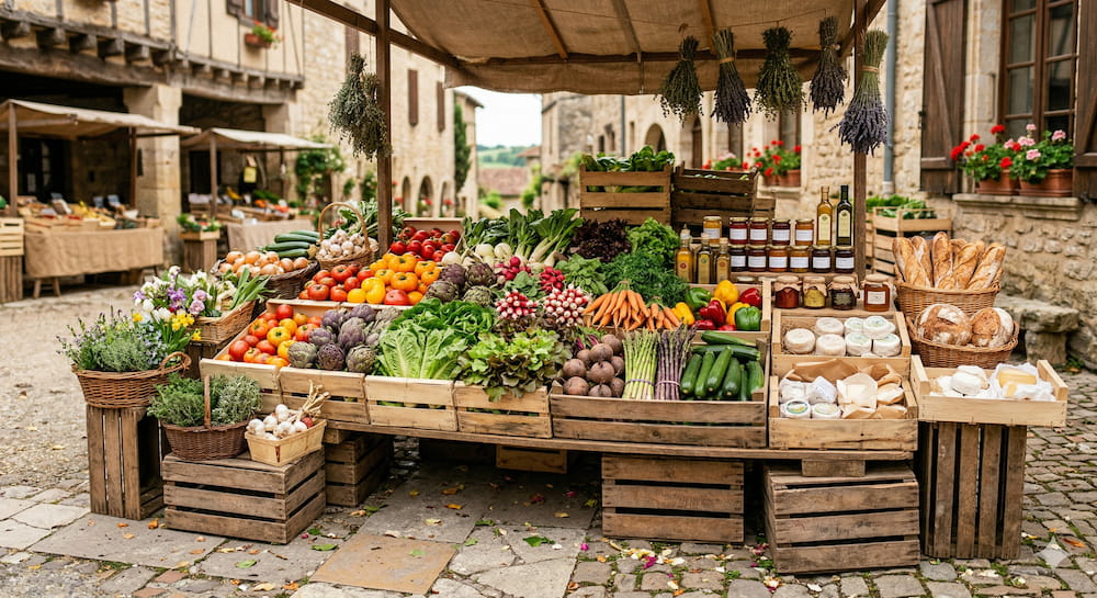 Marché local producteurs Grenoble