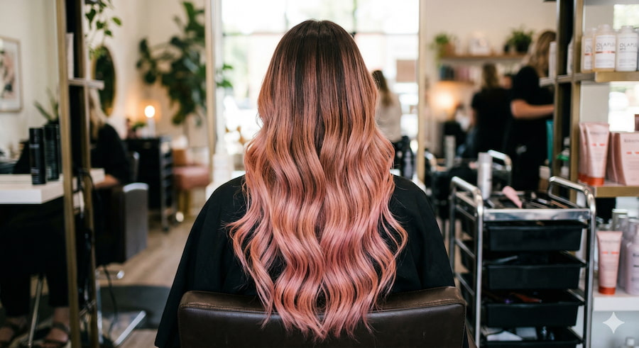 Ombré hair rosé Grenoble